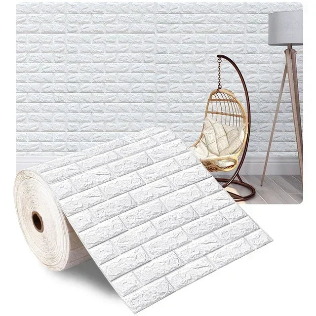 Self Adhesive 3D Brick Wallpaper