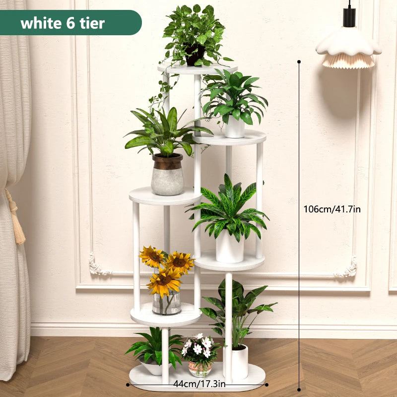Wood Multi-tiered Plant Stand