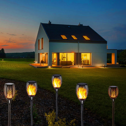 Solar Outdoor Courtyard flame light