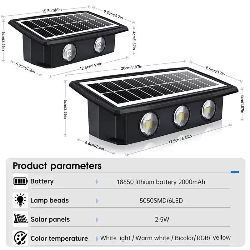 Outdoor Solar Wall Light