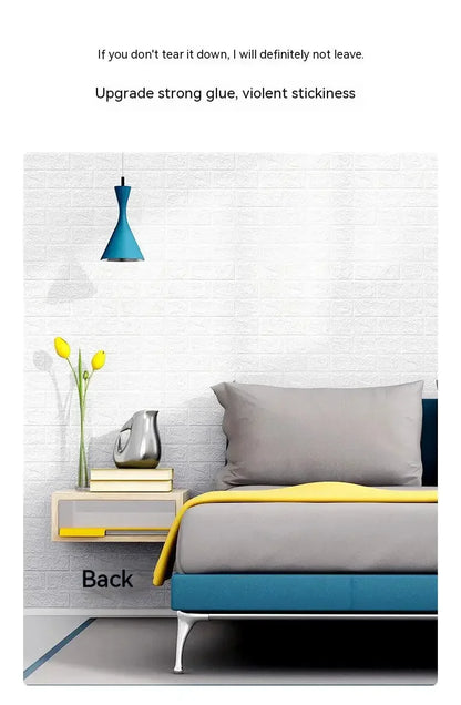 Self Adhesive 3D Brick Wallpaper