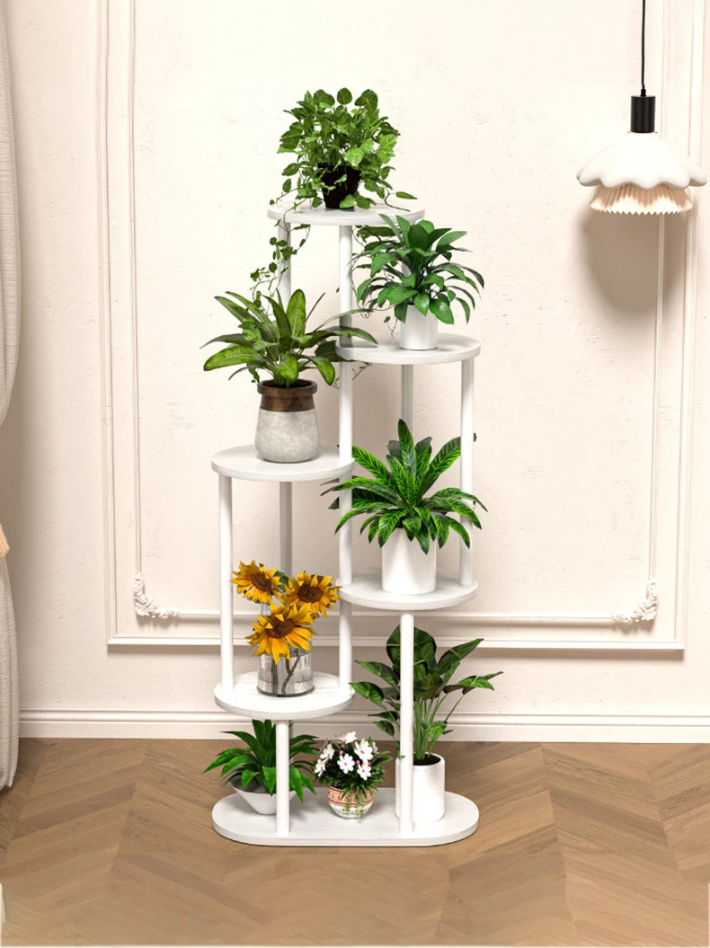 Wood Multi-tiered Plant Stand