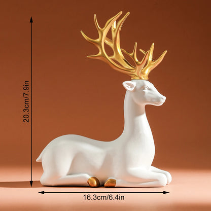 White Deer Statue