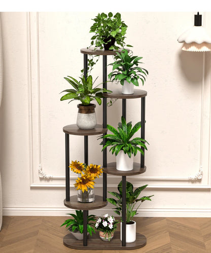 Wood Multi-tiered Plant Stand