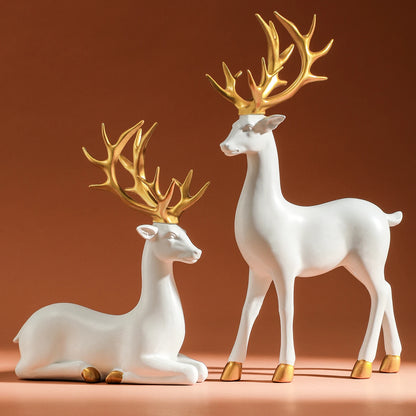 White Deer Statue
