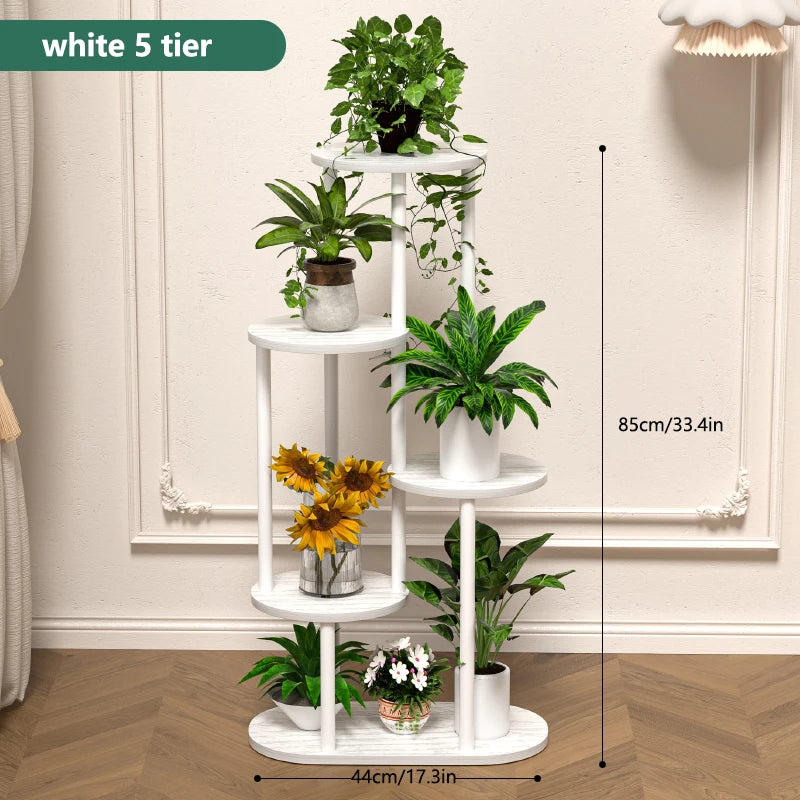 Wood Multi-tiered Plant Stand