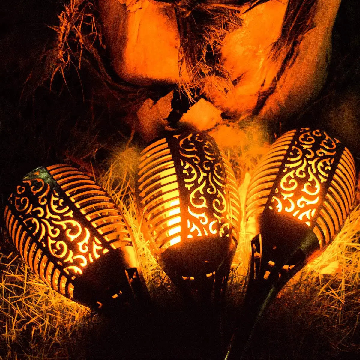 Solar Outdoor Courtyard flame light