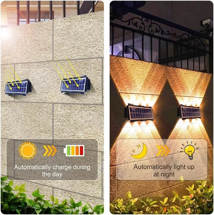 Outdoor Solar Wall Light