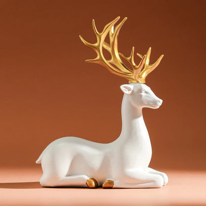White Deer Statue
