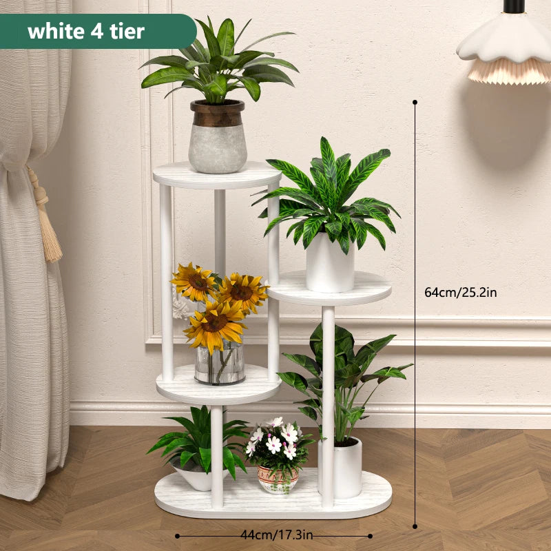 Wood Multi-tiered Plant Stand