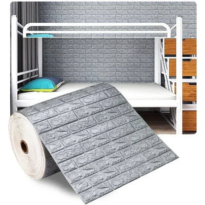Self Adhesive 3D Brick Wallpaper