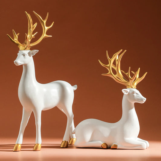 White Deer Statue