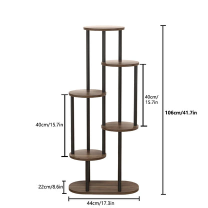 Wood Multi-tiered Plant Stand