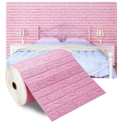 Self Adhesive 3D Brick Wallpaper