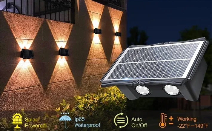 Outdoor Solar Wall Light
