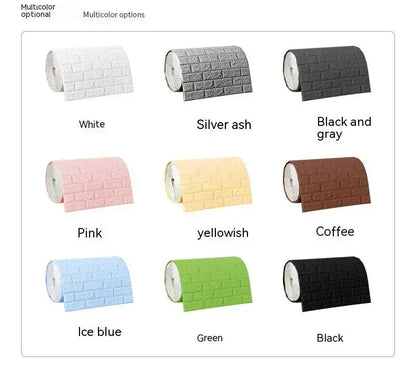 Self Adhesive 3D Brick Wallpaper