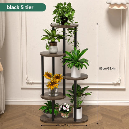 Wood Multi-tiered Plant Stand