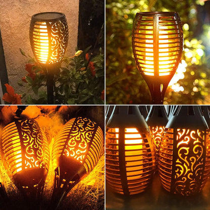 Solar Outdoor Courtyard flame light