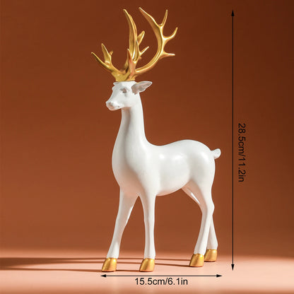 White Deer Statue