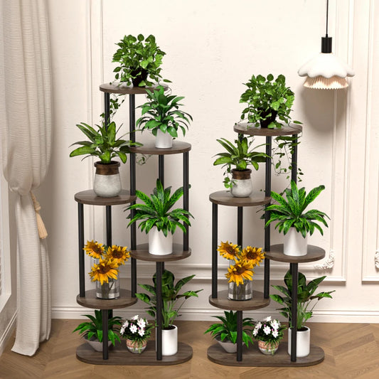 Wood Multi-tiered Plant Stand