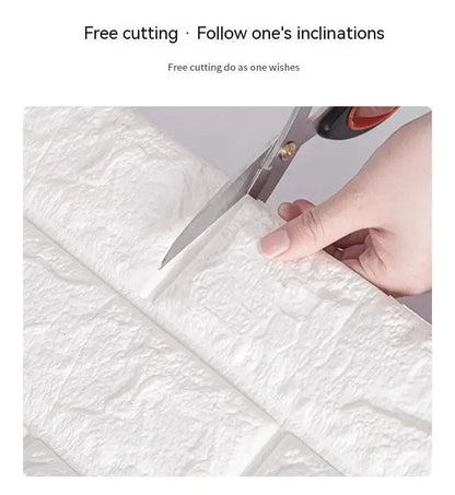 Self Adhesive 3D Brick Wallpaper