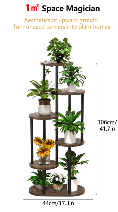 Wood Multi-tiered Plant Stand