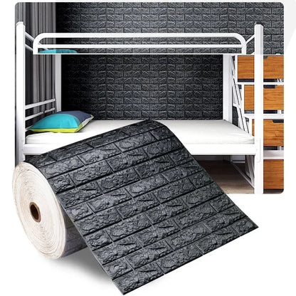 Self Adhesive 3D Brick Wallpaper