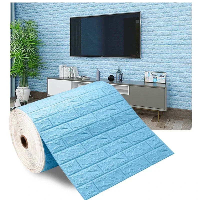 Self Adhesive 3D Brick Wallpaper