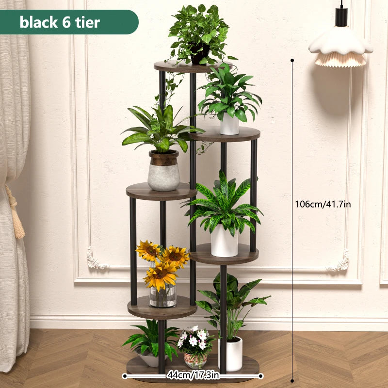 Wood Multi-tiered Plant Stand