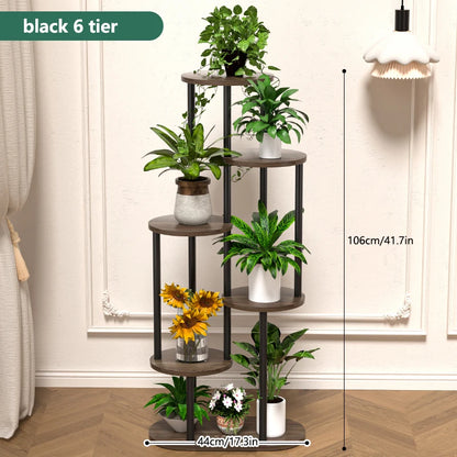 Wood Multi-tiered Plant Stand