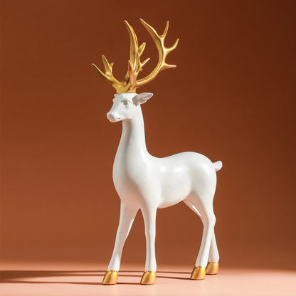 White Deer Statue