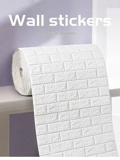 Self Adhesive 3D Brick Wallpaper