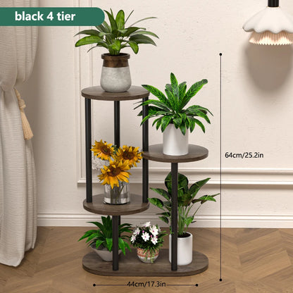 Wood Multi-tiered Plant Stand