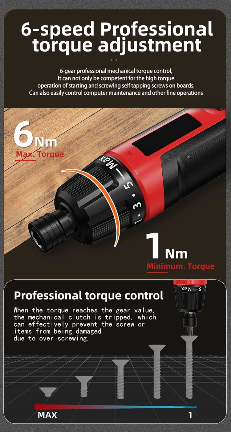Rechargeable Cordless Screwdriver
