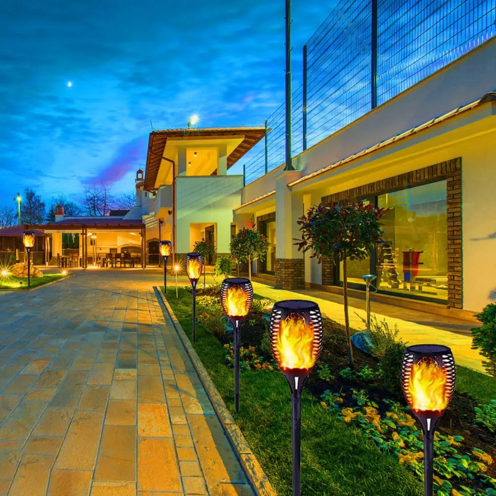 Solar Outdoor Courtyard flame light
