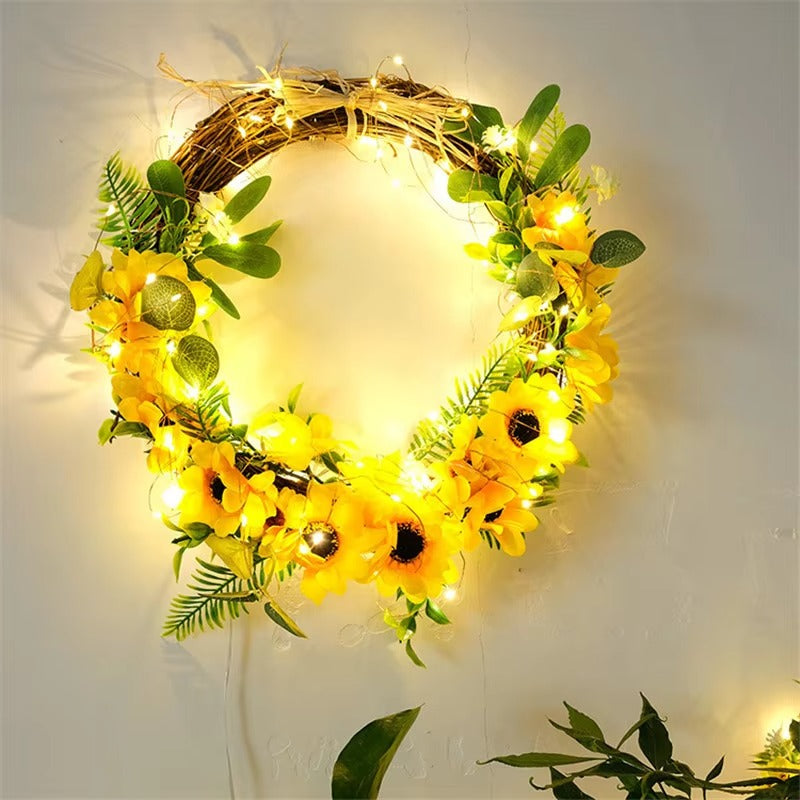 Artificial Ivy Vine  Green Leaf String Lights
