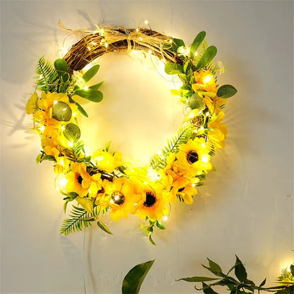 Artificial Ivy Vine  Green Leaf String Lights