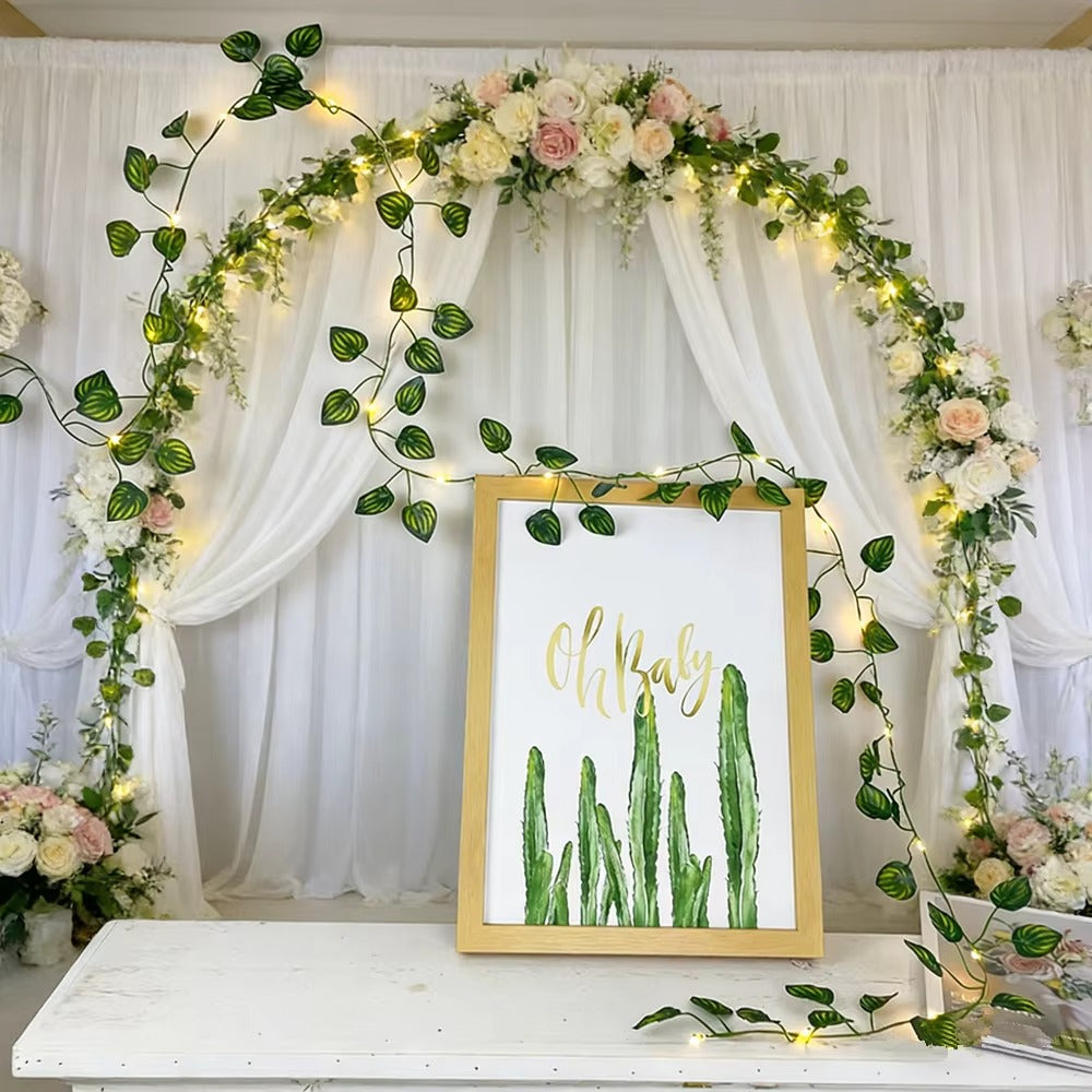 Artificial Ivy Vine  Green Leaf String Lights